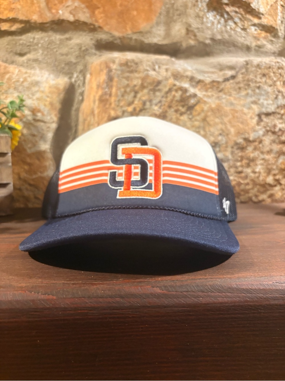 47 San Diego Padres khaki trucker cap #baseball #padres